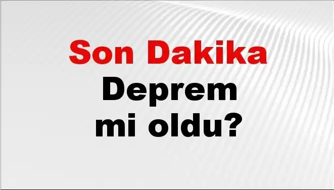 Muğla'da Son Dakika Deprem! Sarsıntının Merkez Üssü Neresi?