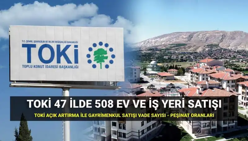 TOKİ 508 Ev ve İş Yeri Satışları: Açık Artırma Ne Zaman?