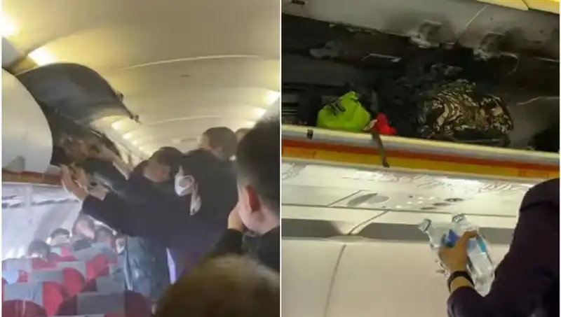 Çin'den Hong Kong'a Giden Uçakta Yangın Çıktı: 168 Yolcu Tehlikede!
