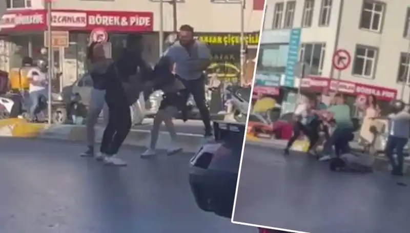 Esenyurt'ta Motosikletli İki Kadın Günlerce Hatırlayacakları Bir Şiddet Olayı Yaşadı