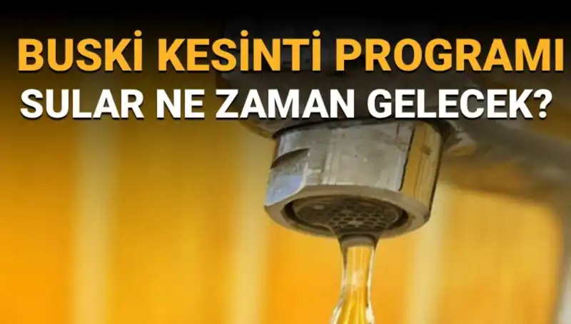 Bursa Nilüfer'de Sular Ne Zaman Gelecek? BUSKİ Su Kesintisi Programı Açıkladı